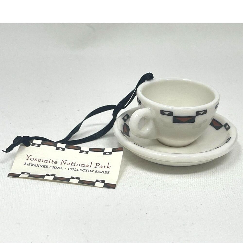 Vintage Ahwahnee Hotel Yosemite National Park Sterling China Mini Tea Coffee Cup